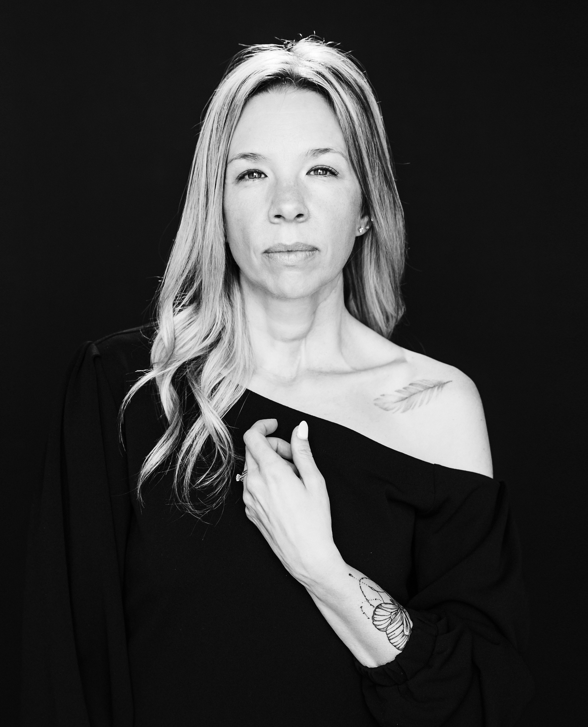 Image of Tanya in black and white